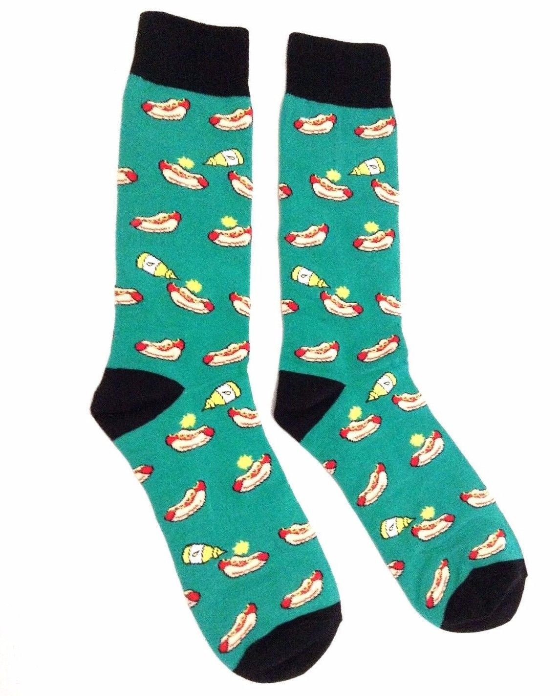 Fast Food Munchies Crew Socks - Fun Novelty Socks for Fast Food Lovers - Perfect for Gifts, Cosplay & Casual Wear