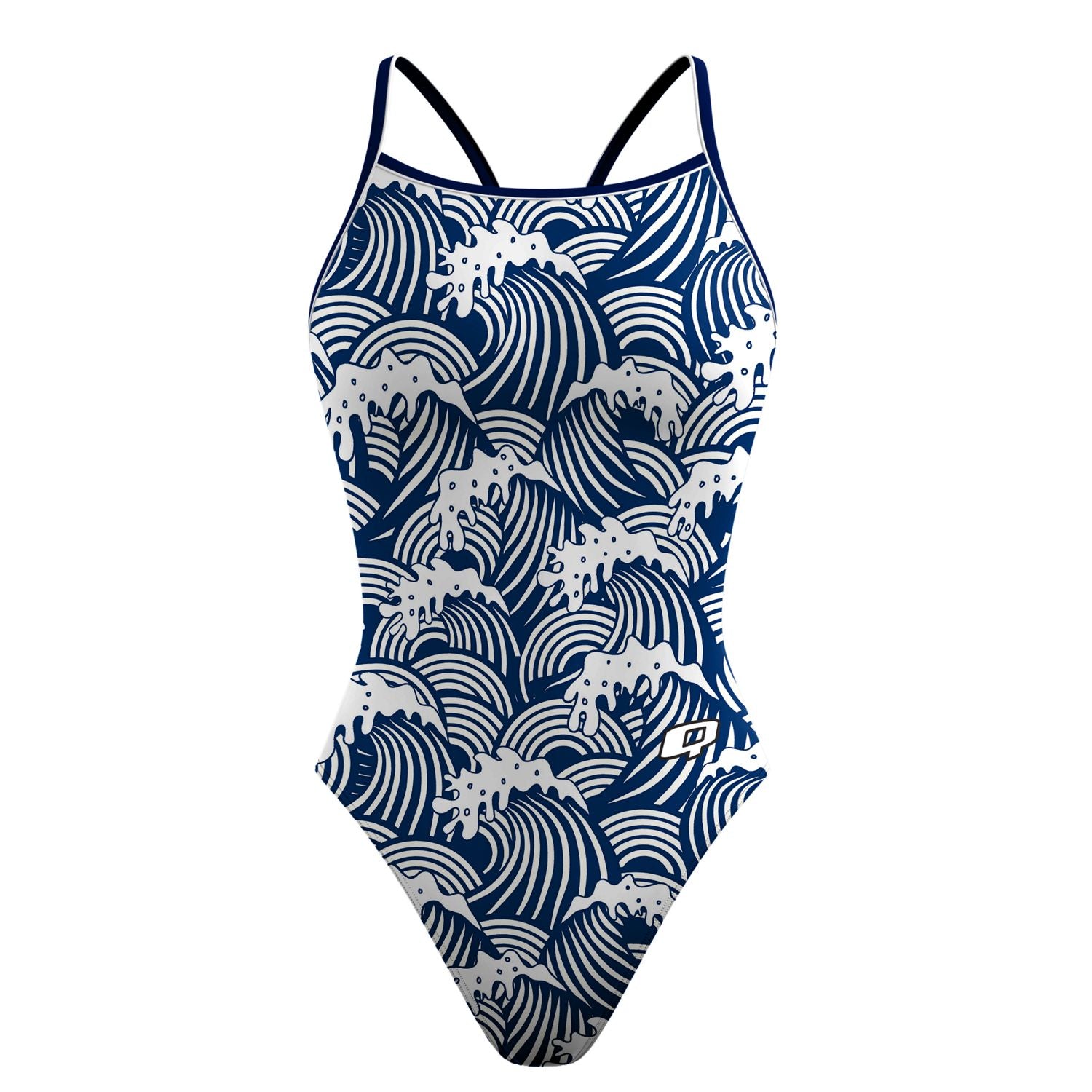 White Cap Skinny Strap Swimsuit - Women's Sexy One Piece Bathing Suit for Beach, Pool & Summer Vacation | Slimming Swimwear with Adjustable Straps