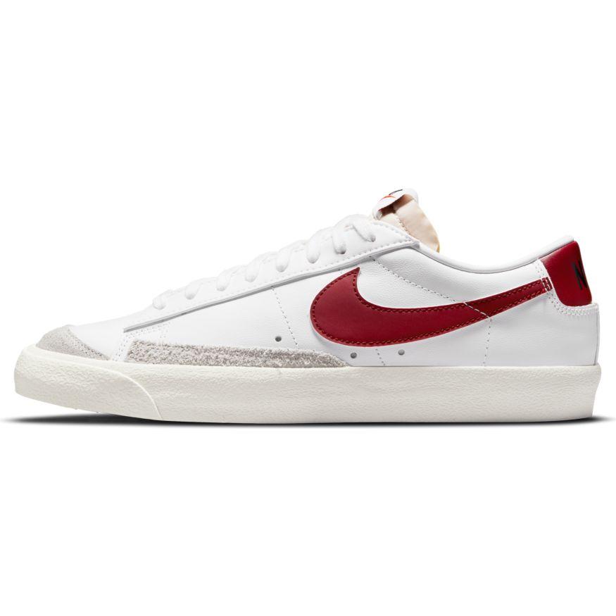 Nike Blazer Low '77 Sneakers - White & Red Retro Basketball Shoes for Men & Women | Casual Wear, Street Style, Vintage Fashion
