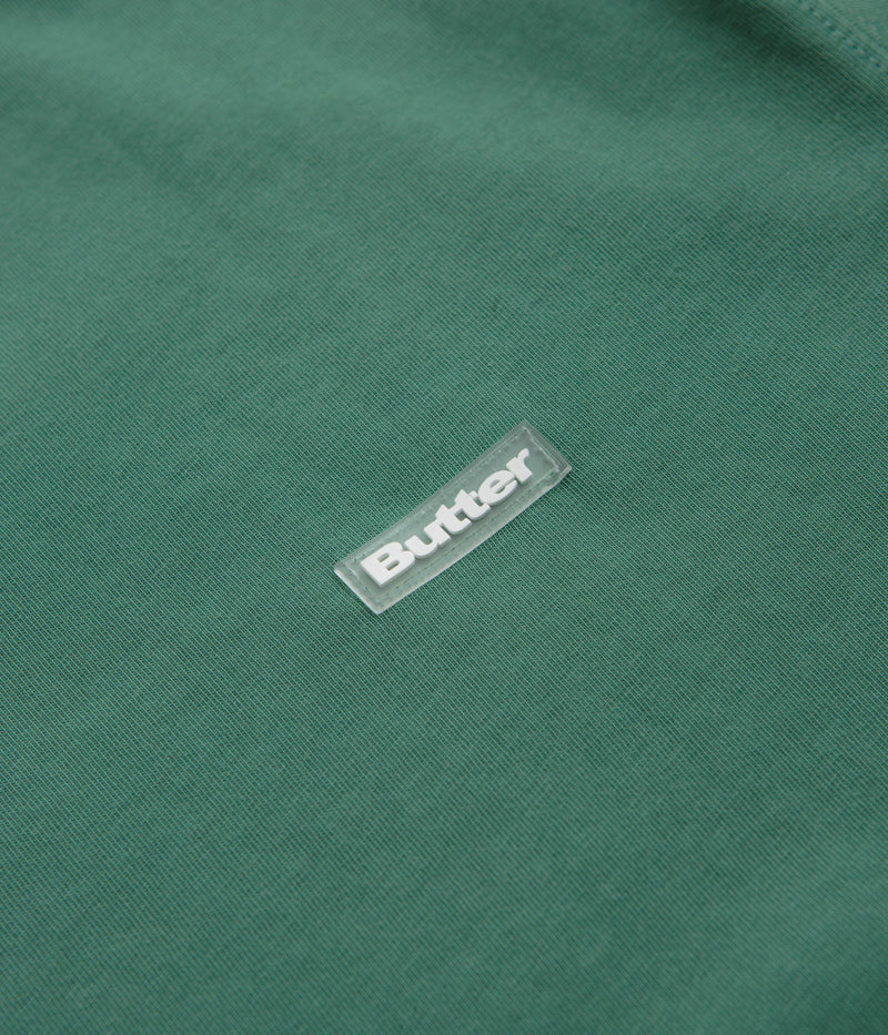 Butter Goods Basic T-Shirt for Men - Soft Washed Forest Green Cotton Tee - Casual Wear & Street Style Outfits