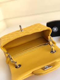 Chanel Mini Flap Bag in Yellow - Luxury Crossbody Bag for Women | Perfect for Parties, Dates & Everyday Use