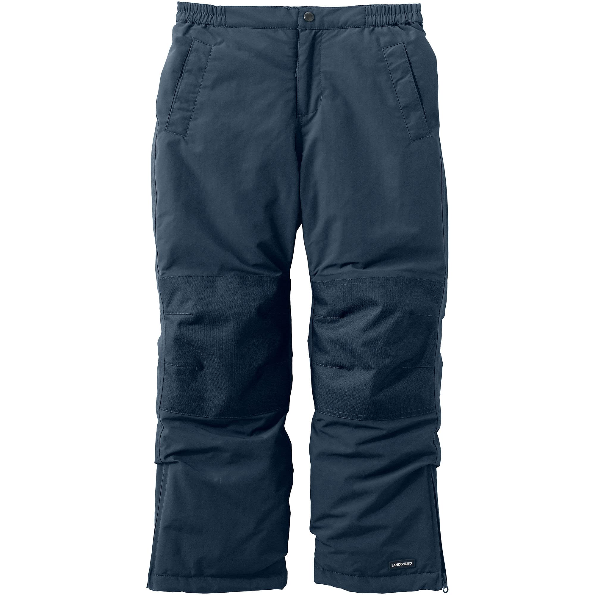 Lands' End Kids Waterproof Snow Pants with Reinforced Knees - Winter Warm & Durable Snowboarding Skiing Outdoor Play Gear for Boys & Girls