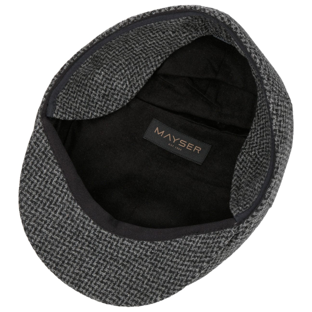 Stylish Merlino Zigzag Flat Cap with Ear Flaps by Mayser - Warm Winter Hat for Men & Women - Perfect for Outdoor Activities, Skiing, and Cold Weather Fashion