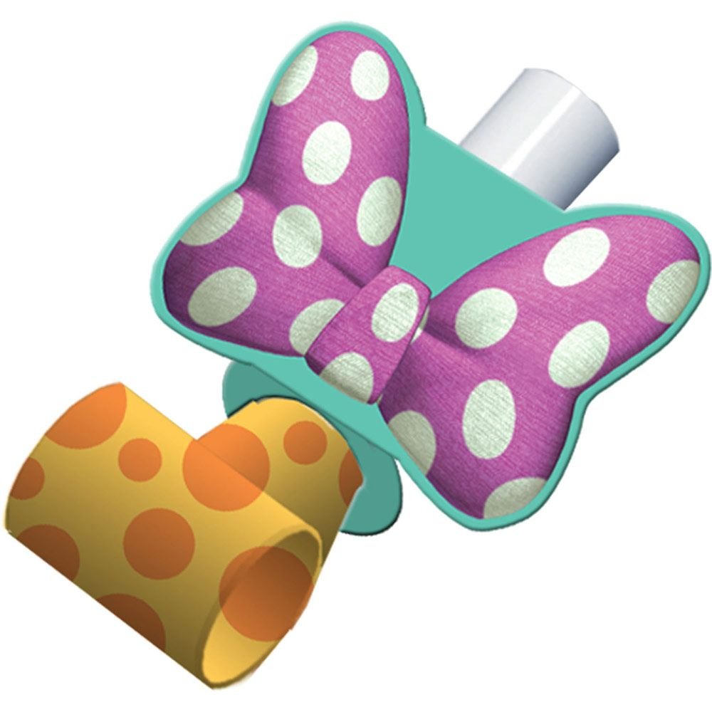 Minnie Mouse Hair Bows (8 Pack) - Cute Hair Accessories for Girls, Kids Party Favors, Birthday Supplies, Baby Shower Gifts - Perfect for Disney Themed Parties, Dress Up & Costume Events