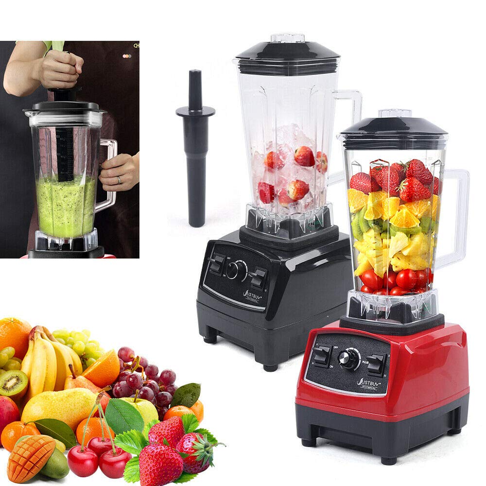 2200W Professional Countertop Blender - 10-Speed Adjustable High Power Smoothie Maker with 67.6OZ (2L) BPA-Free Pitcher - Perfect for Crushing Ice, Making Smoothies, Protein Shakes & Frozen Drinks - Ideal for Home Kitchen, Gym & Healthy Lifestyle (Red)
