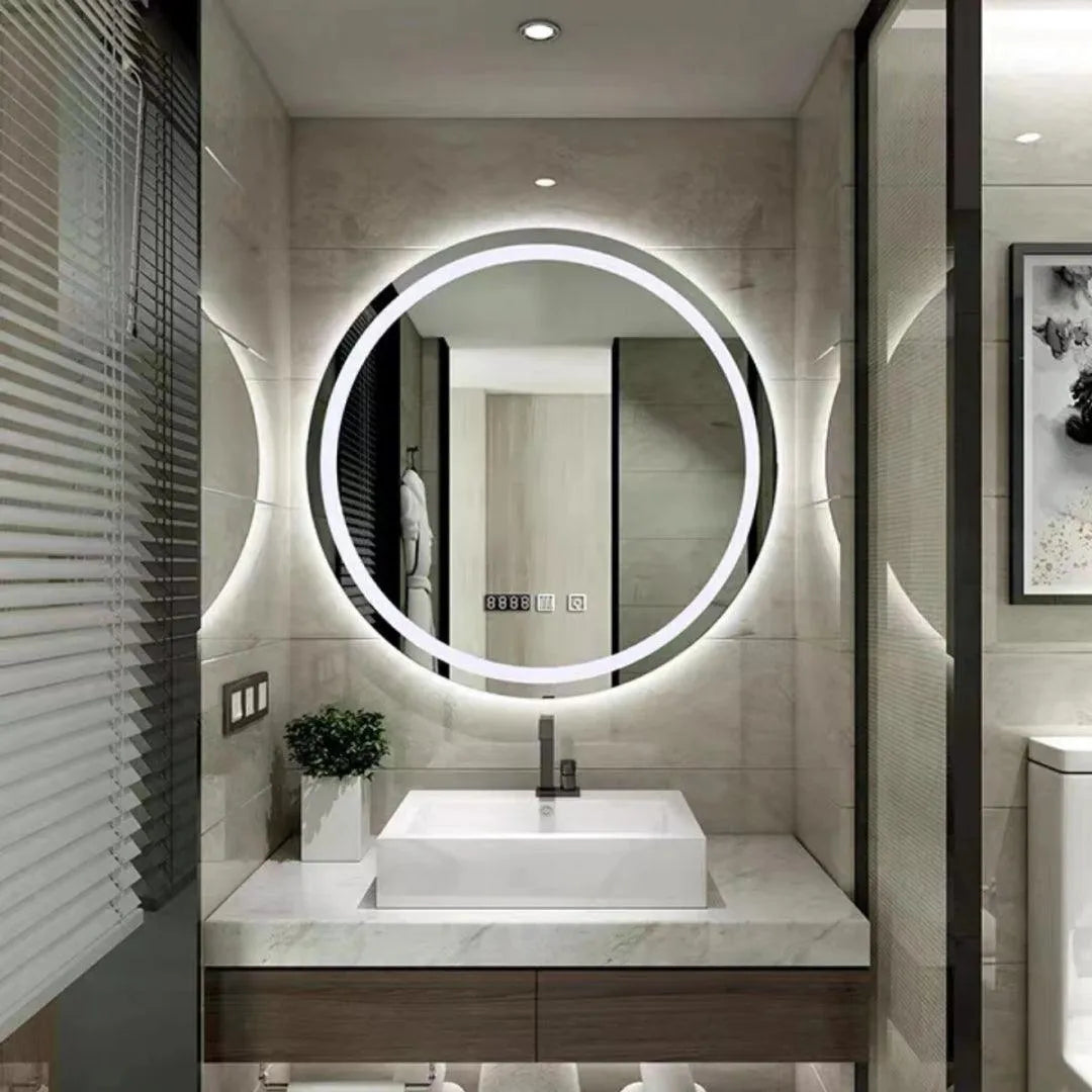 LED Mirror with Touch Control - TC LED2626R Vanity Mirror with Adjustable Brightness for Makeup, Shaving & Home Decor