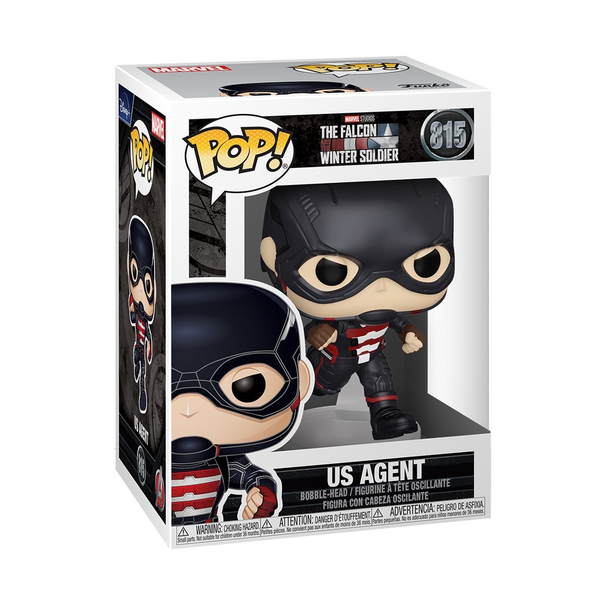 Marvel The Falcon and Winter Soldier US Agent Action Figure - Collectible Toy for Marvel Fans & Superhero Display | Perfect for Home Decor, Gift Giving, and Comic Book Collections