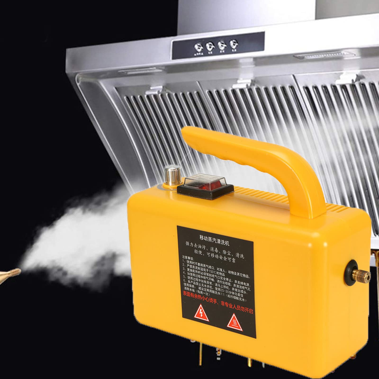 Commercial High Pressure Steam Cleaner 3Bar Handheld - for Furniture, Car, Home Cleaning | Deep Clean Upholstery, Floors & Auto Interiors