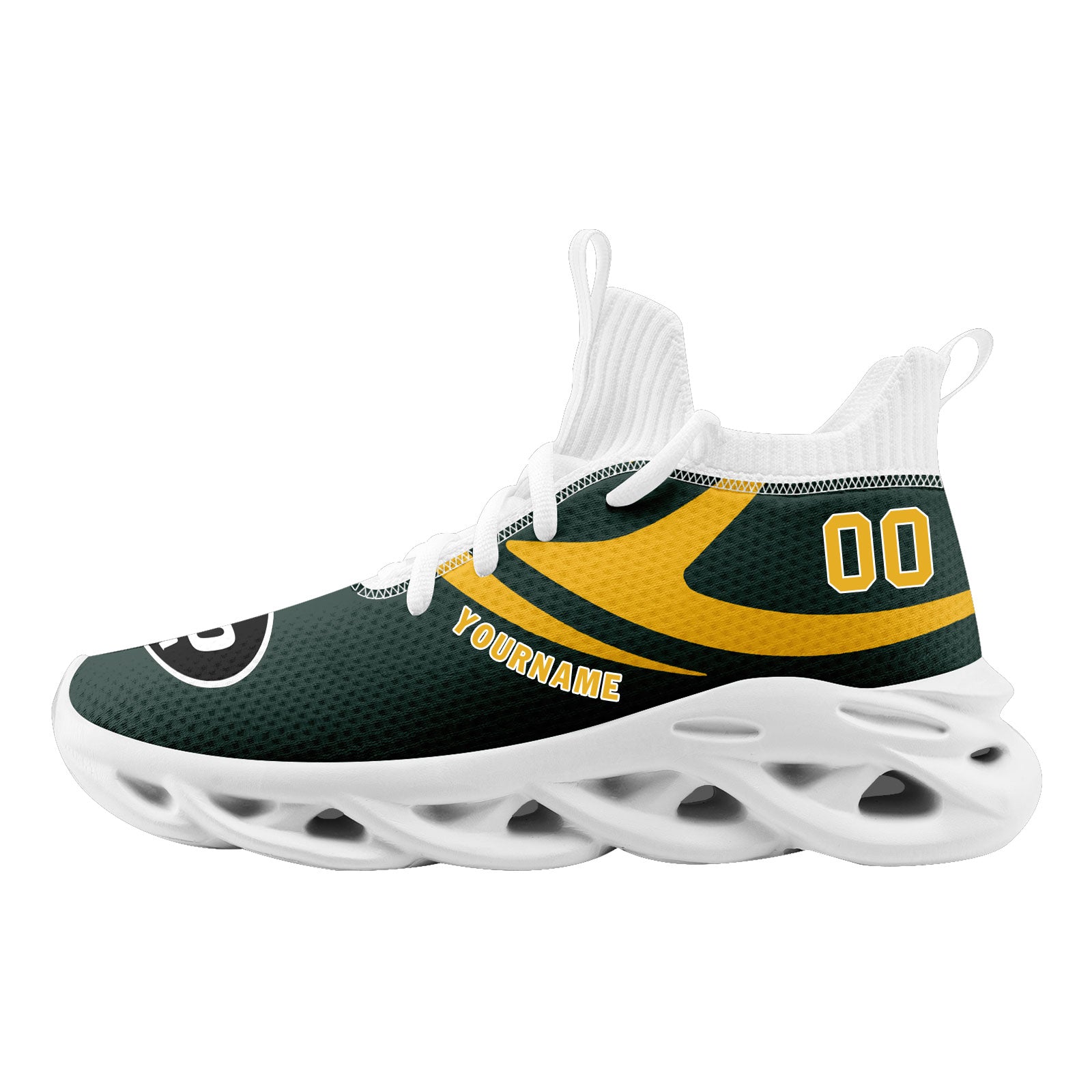Custom Green Bay Packers Football Jersey & Sports Shoes Combo - Personalized NFL Fan Gear for Men & Women - Perfect for Game Day, Tailgating & Football Enthusiasts