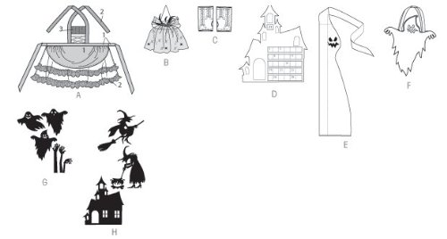 McCall's M6811 Halloween Sewing Pattern Template - One Size - DIY Costume & Home Decor for Spooky Season