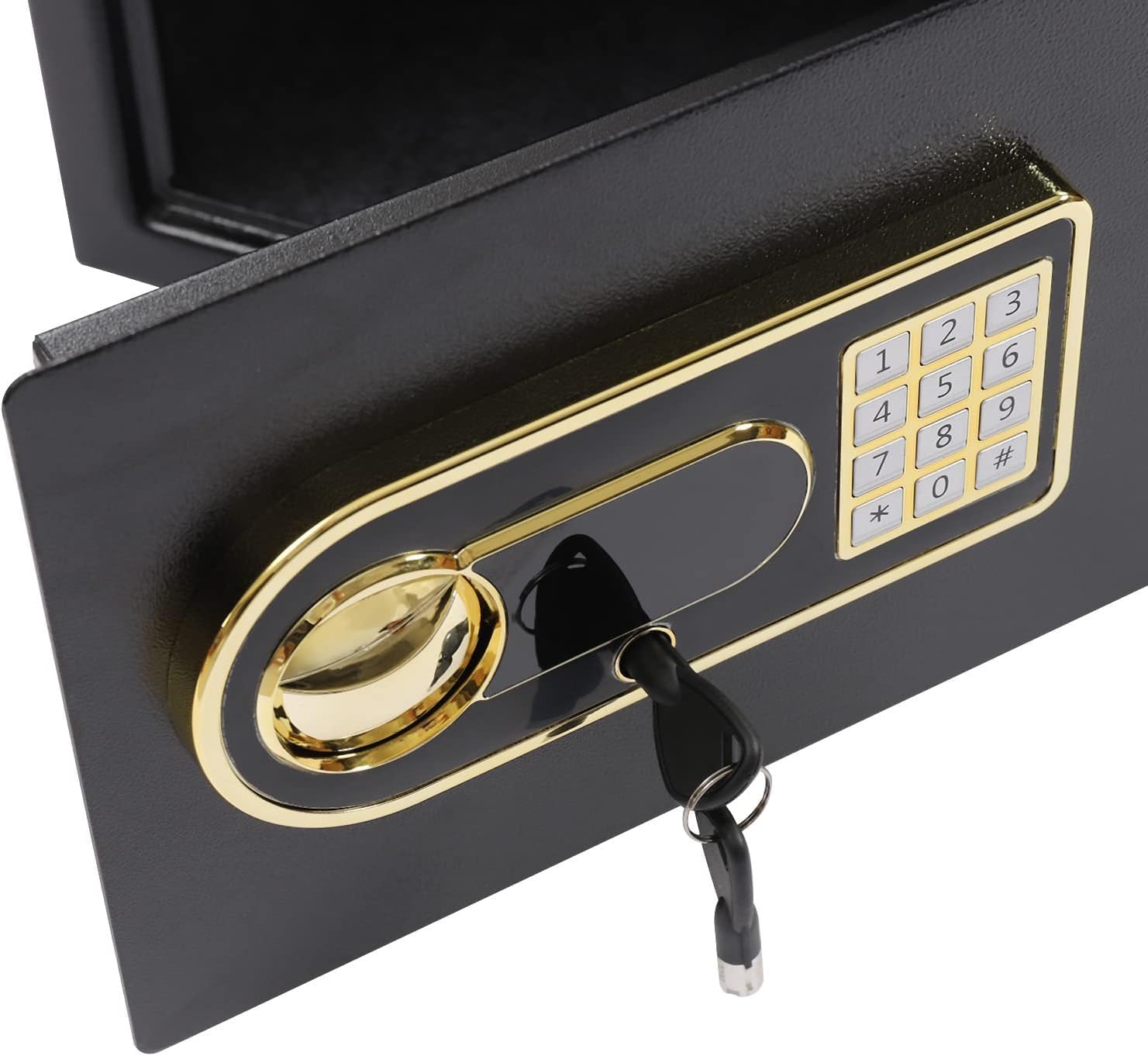 Fireproof Money Box with Digital Security Lock - Cash & Jewelry Storage Safe for Home & Office - Secure Money Holder for Emergency Savings & Valuables