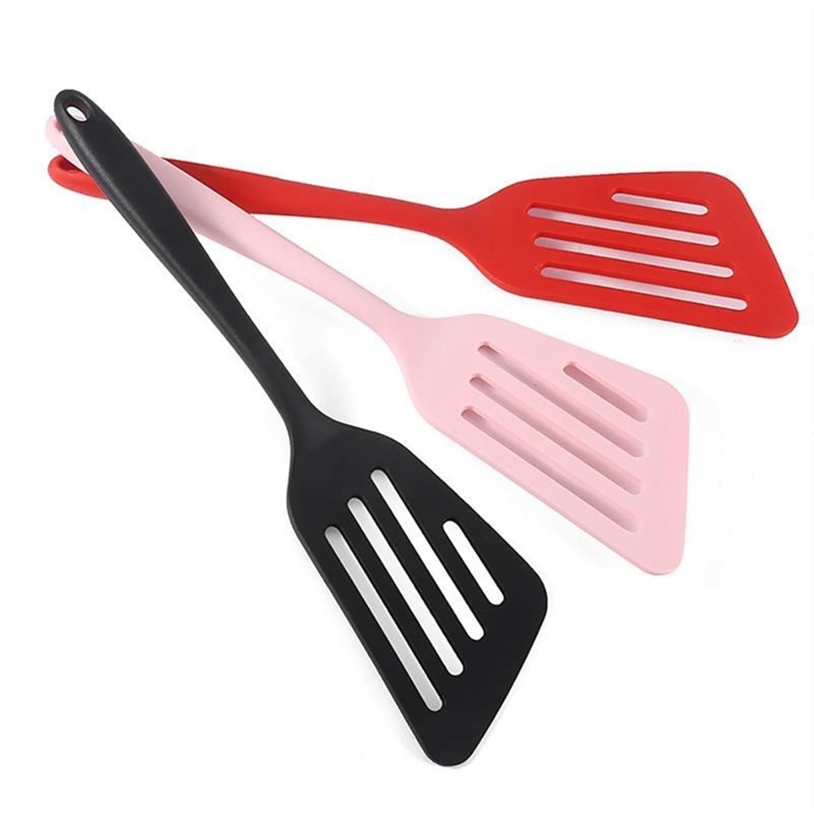 3pcs Silicone Kitchen Utensils Set - Non-Stick Spatula, Beef Meat Turner, Egg Scraper & Wide Pizza Shovel - Perfect for Cooking, Baking & Flipping