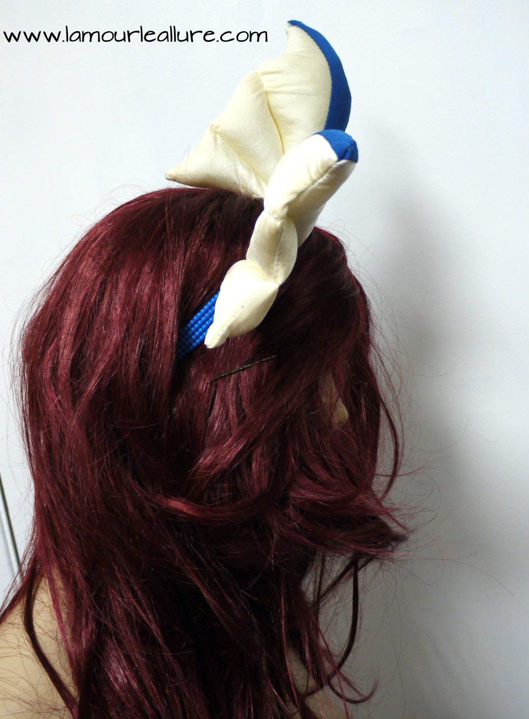 Vaporeon Ears Headband - Cute Pokemon Cosplay Costume Accessory for Anime Conventions, Halloween Parties & Themed Photoshoots