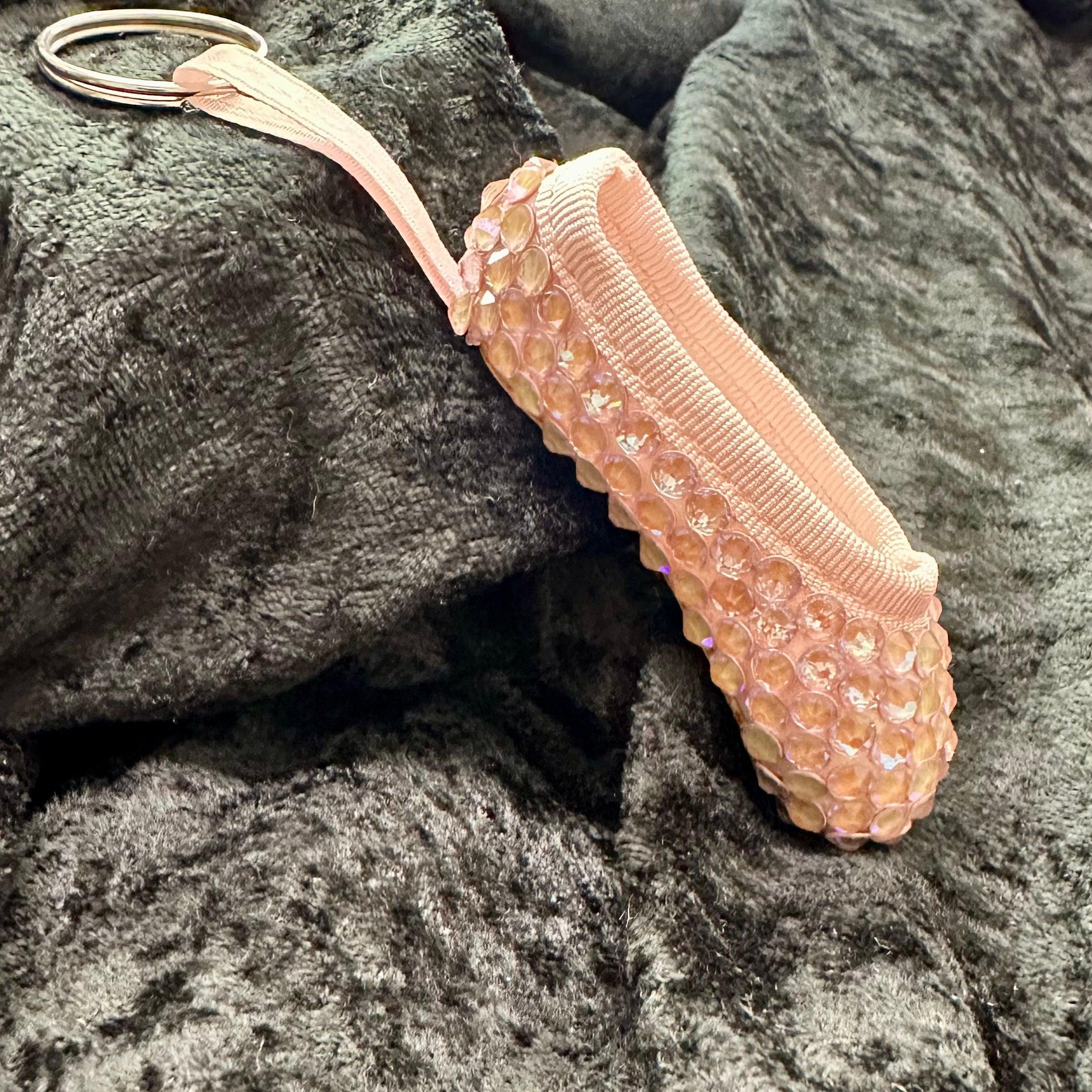 DGE Mini Crystal Ballet Pointe Shoe Keychain - Elegant Dance Gift for Ballerinas, Perfect for Dance Lovers, Ballet Students & Teachers - Great for Keychains, Bags, Dance Bags & Gift Giving