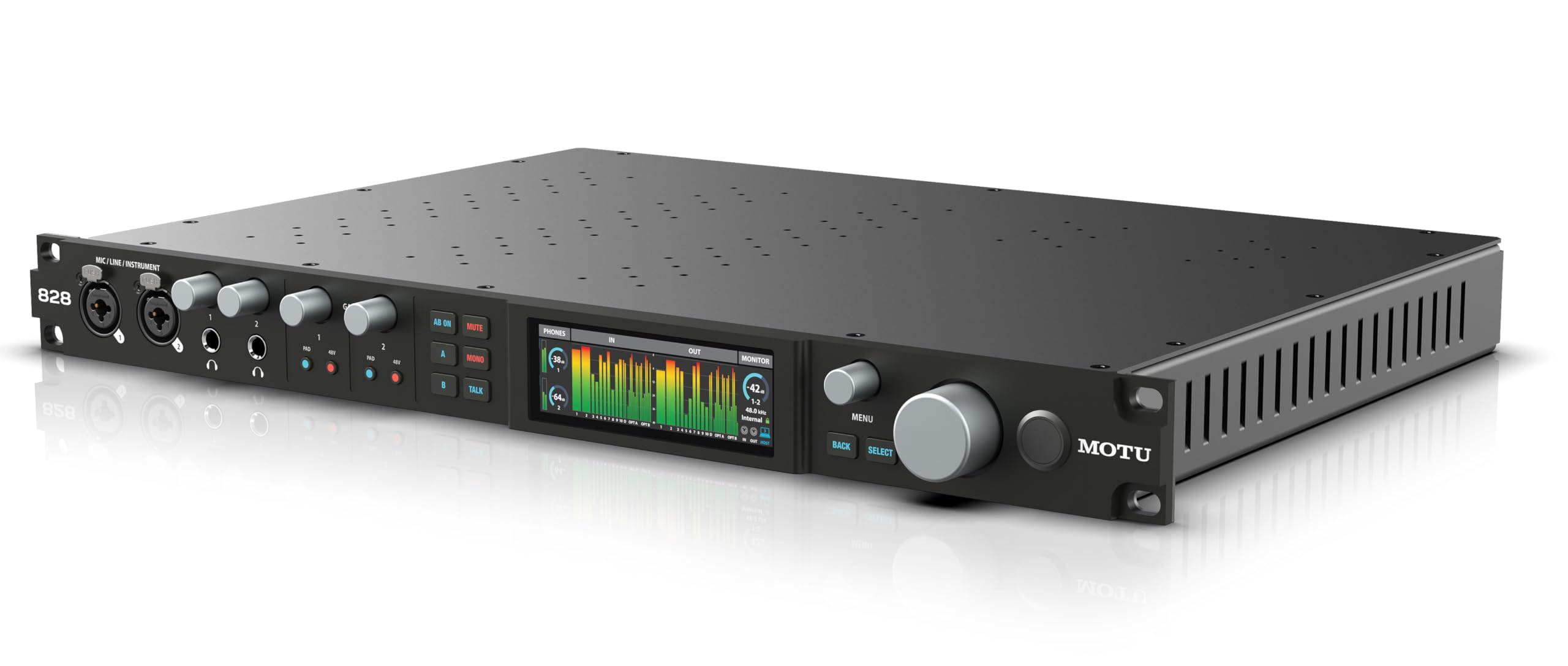 MOTU 828 28x32 USB3 Audio Interface for Mac, Windows, iOS | Studio Recording & Live Performance Mixing with Built-In Effects