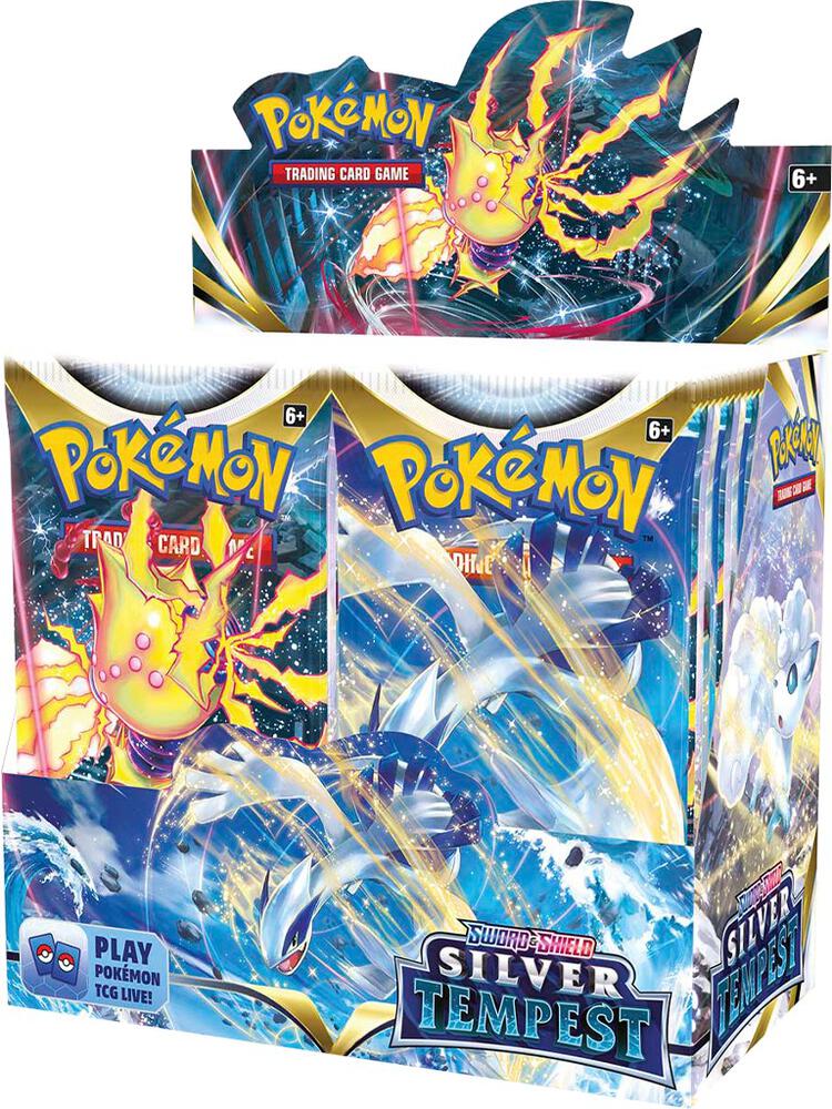 Pokemon Sword and Shield Silver Tempest Booster Box - 36 Packs of Trading Cards for Collectors & Players | Enhance Your Deck & Battle Strategy