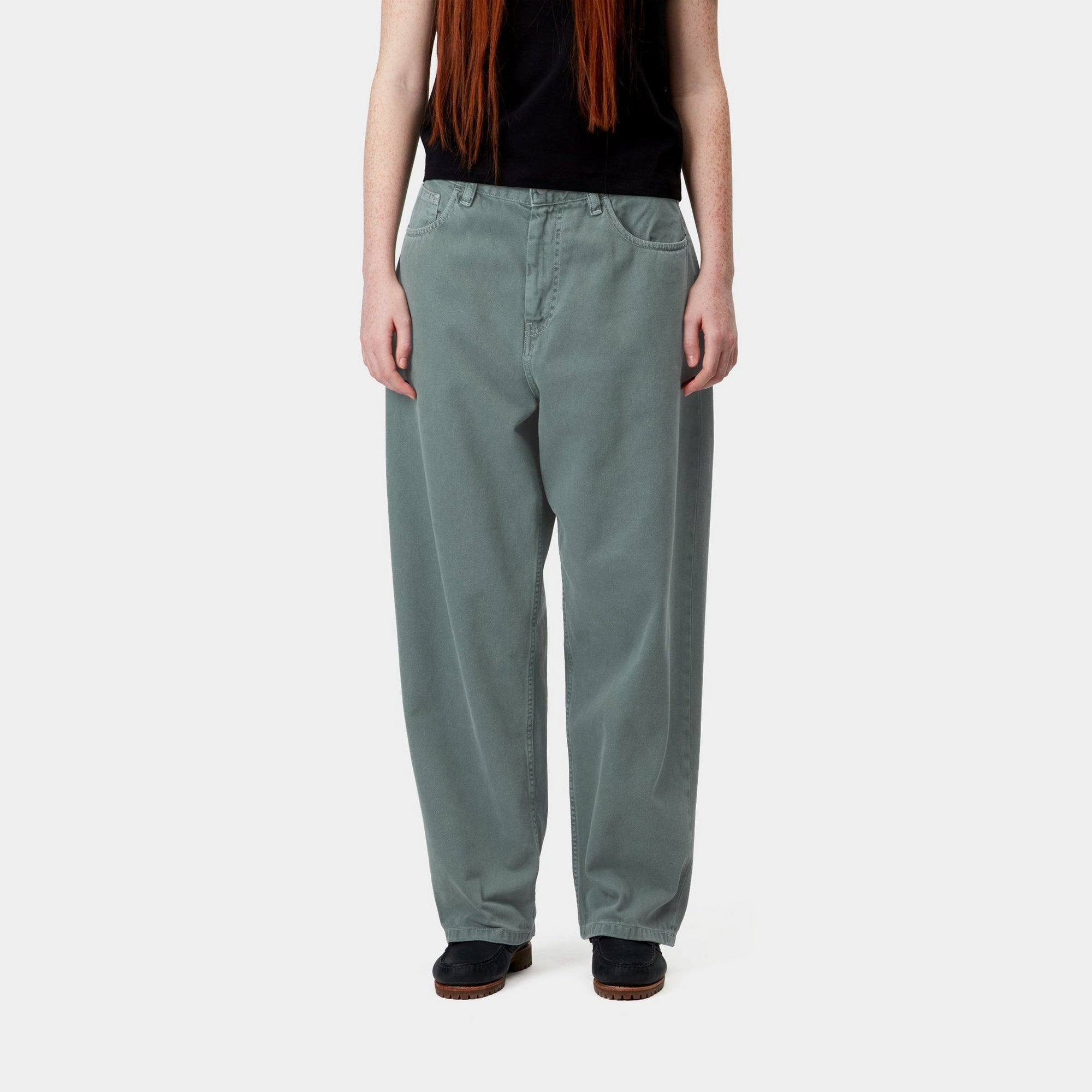 Women's Brandon Twill Pants in Silver Pine (Stone Dyed) | Comfortable & Stylish Casual Trousers for Work, Travel & Everyday Wear