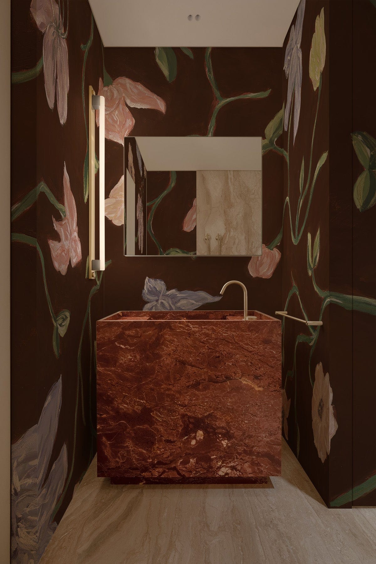 Iris Garden Brown - Premium Artificial Silk Flowers for Home Decor, Wedding Bouquets, and Floral Arrangements