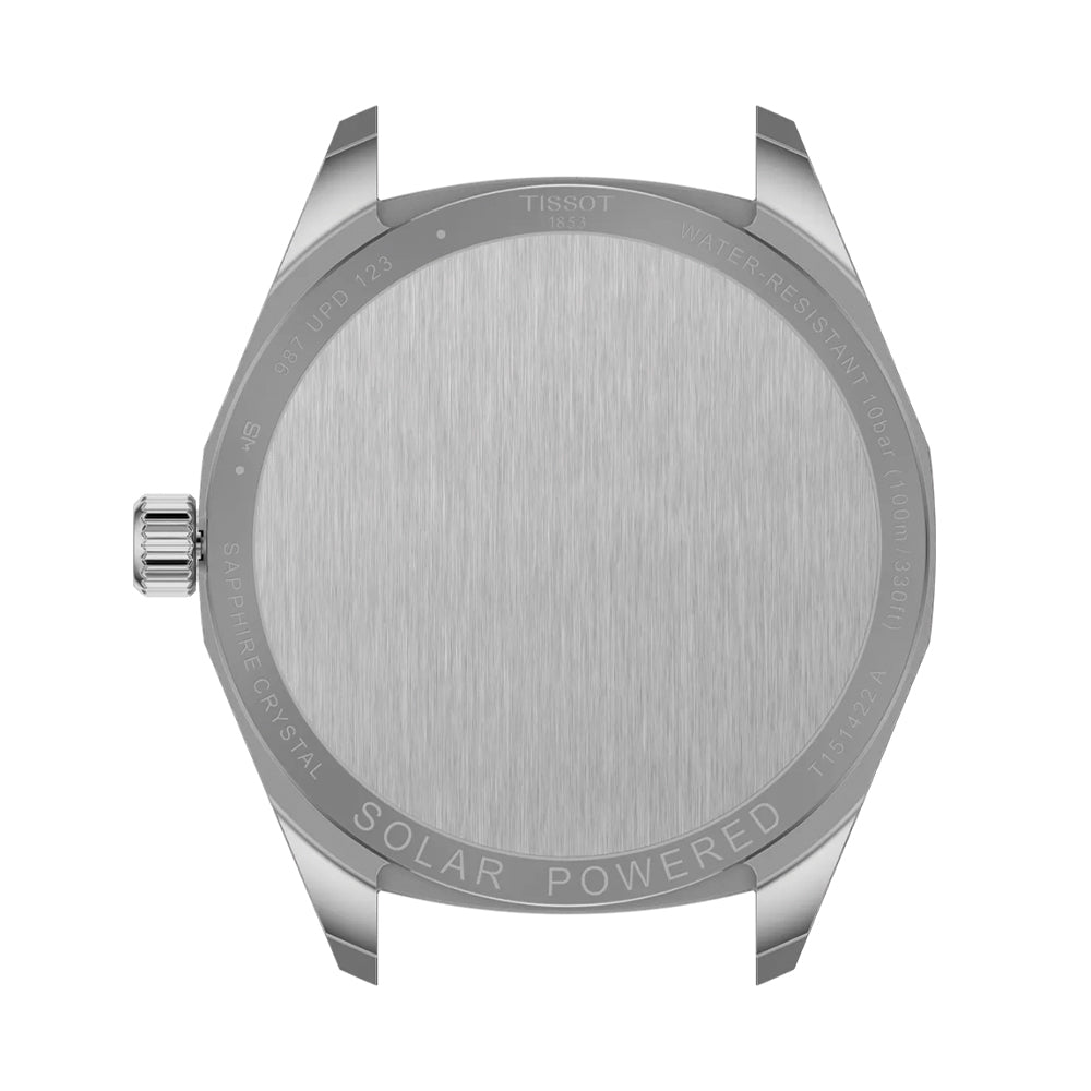 PRC 100 Solar Quartz 39mm Silver Stainless Steel Bracelet Watch for Men - Perfect for Outdoor Activities, Business & Casual Wear