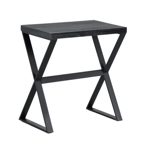 JINGWAN Solid Wood Side Table - Small End Table for Living Room, Bedroom, or Office - Perfect for Holding Lamps, Books, and Drinks