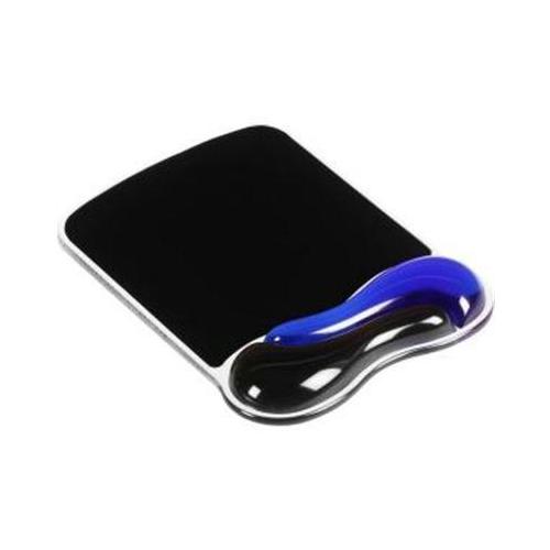 Ergonomic Wave Gel Mouse Pad - Blue | Non-Slip Wrist Support for Office & Gaming | Comfortable Computer Accessory for Long Work Hours & PC Gaming Sessions