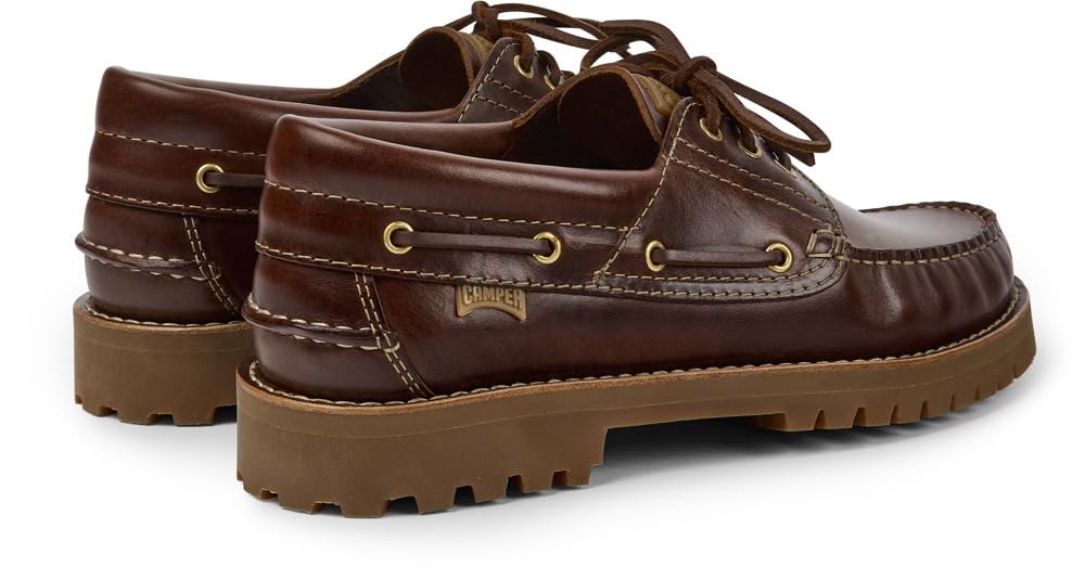 Camper Men's Nautico 15233 Boat Shoes - Comfortable Leather Deck Shoes for Men | Non-Slip Boat Shoes for Sailing, Fishing & Casual Wear