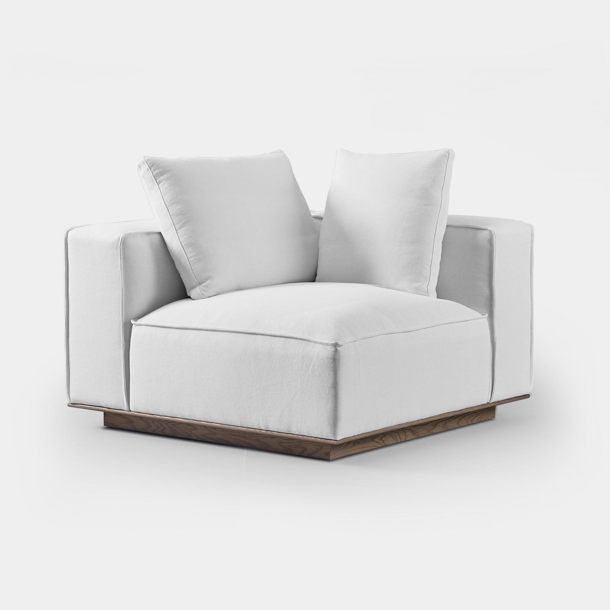 Stylish Santorini Corner Right Sectional Sofa - Perfect for Living Room, Lounge & Small Spaces