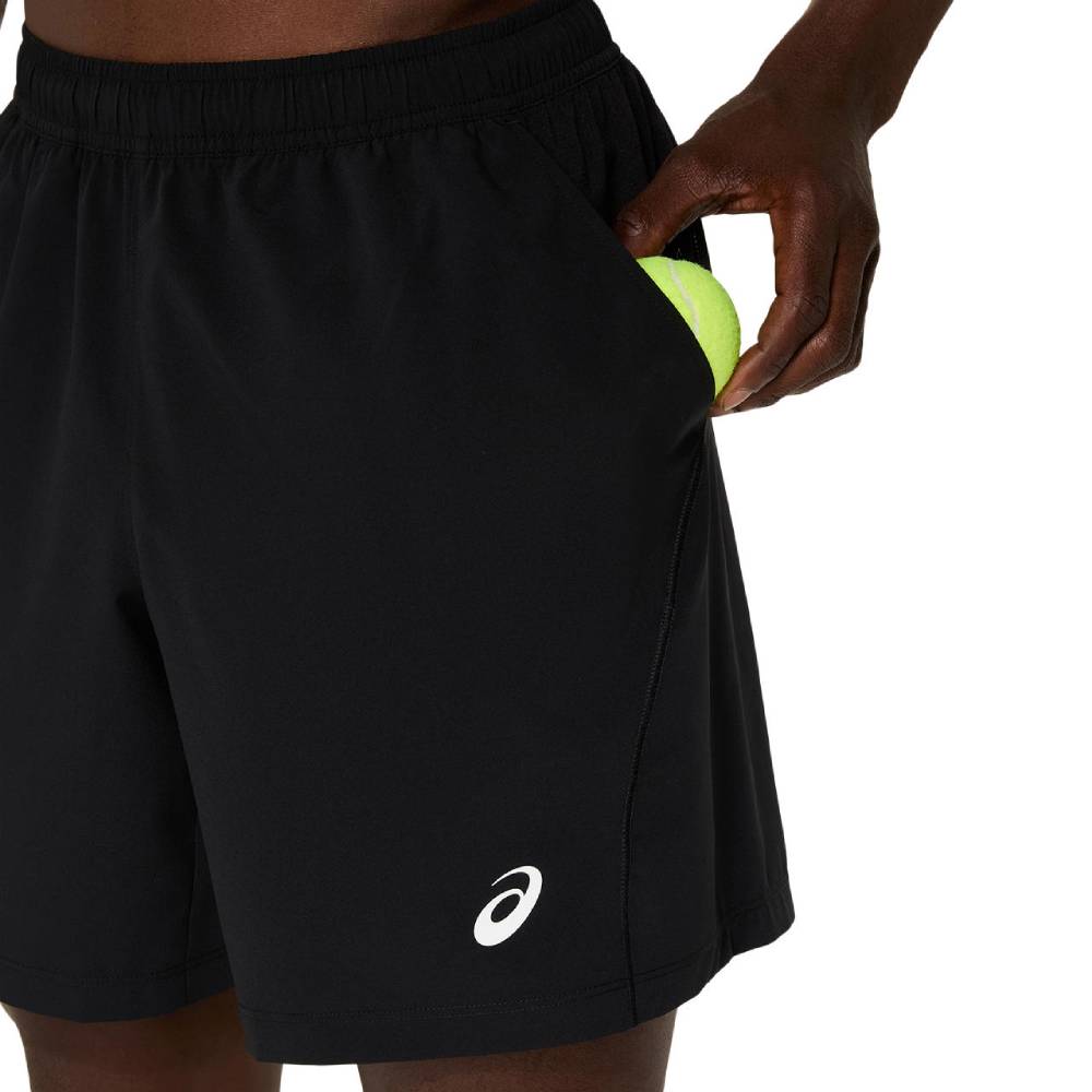 ASICS Men's Court 7-Inch Performance Running Shorts - Lightweight Quick-Dry Athletic Shorts for Basketball, Tennis & Gym Workouts (Black)