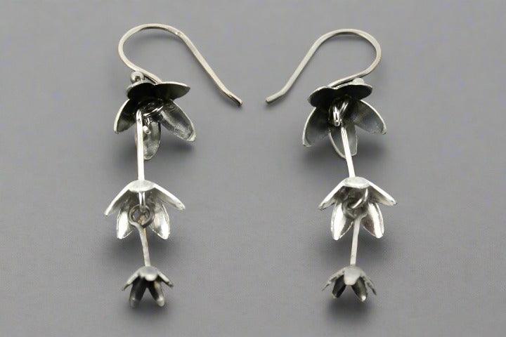 Chain of Love Drop Earrings in Silver & Oxidized Finish - Perfect for Valentine's Day Gifts, Date Nights, and Romantic Occasions