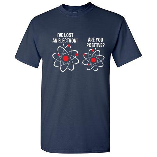 Lab Rat Gifts 'Lost Electron' Science T-Shirt - Medium for Chemists & Nerds