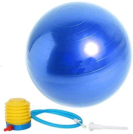 Premium Anti-Burst Yoga Ball - Extra Thick Stability & Balance Ball for Pilates, Barre, Physical Therapy & Home Fitness (45CM/55CM/65CM/75CM) - Includes Free Air Pump - Perfect for Gym, Office & Pregnancy Exercises