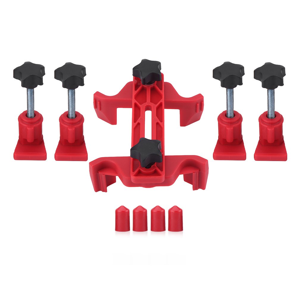 9Pcs Dual Cam Clamp Engine Timing Locking Tool Kit - Professional Camshaft & Sprocket Gear Locking Set for Automotive Repair - Compatible with Gasoline Engines & Generators - Perfect for DIY Mechanics & Professional Technicians
