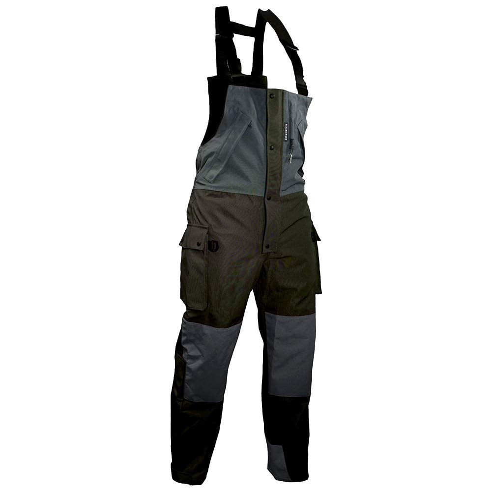 RIVERS WEST Men's Kokanee Waterproof Windproof Fully Seam-Sealed Fishing Bib Overalls - Heavy Duty Winter Fishing Gear for Cold Weather & Outdoor Activities