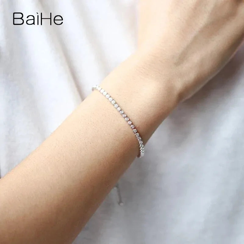 18K Yellow Gold 0.70ct Natural Diamond Bracelet for Women - H/SI Quality Engagement Jewelry, Wedding Gift, Anniversary Present | Perfect for Bridal Accessories, Special Occasions & Luxury Everyday Wear