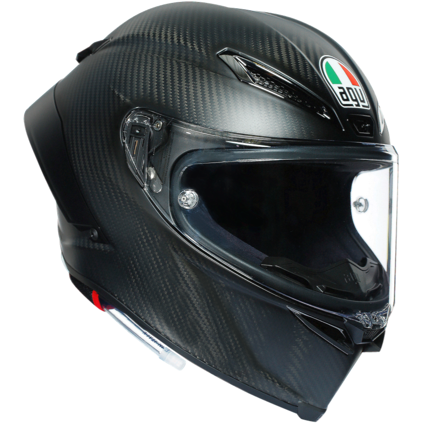AGV Pista GP RR Solid ECE 22.06 Matt Black Motorcycle Helmet - Premium Racing Full Face Helmet for Track & Street Riding - Lightweight Carbon Fiber Shell with Advanced Ventilation System
