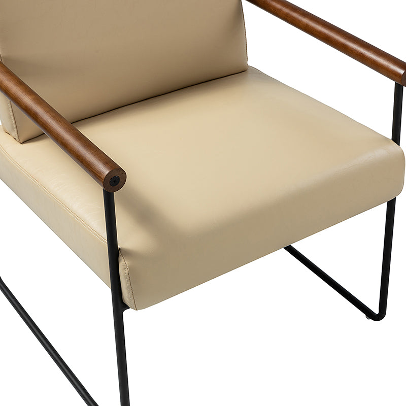 Edurne Modern Armchair with Sturdy Metal Legs - Perfect for Living Room, Office, and Lounge Areas