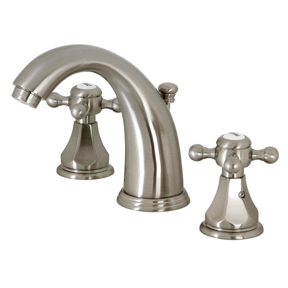 Kingston Brass KB4980BX Metropolitan Widespread Bathroom Faucet with Pop-Up Drain - Elegant 8-Inch Centerset Bath Sink Faucet for Modern Vanities, Perfect for Home & Hotel Bathroom Renovations