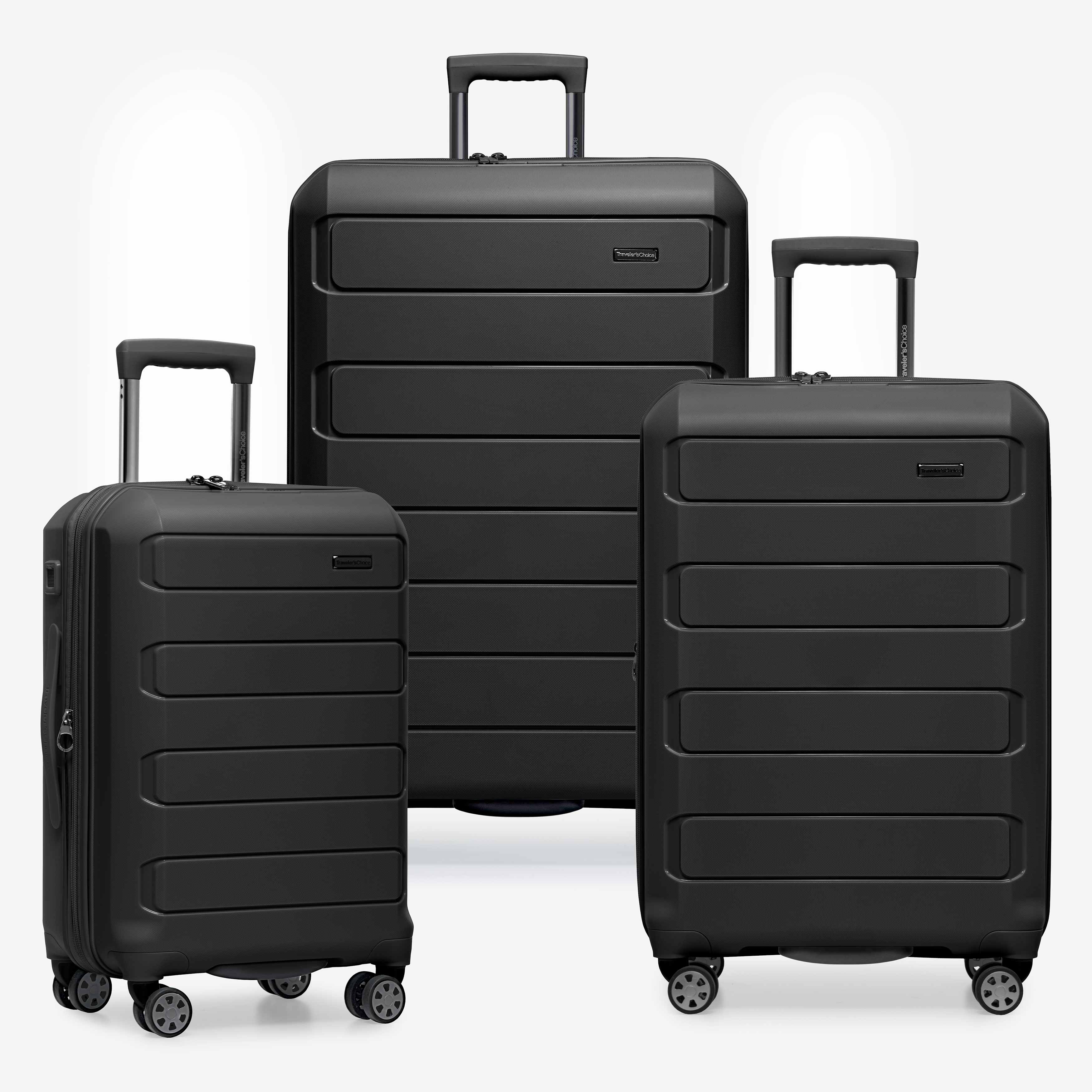 Pagosa 3 Piece Luggage Set - Lightweight Spinner Suitcase with TSA Lock - Perfect for Travel, Business Trips & Vacations