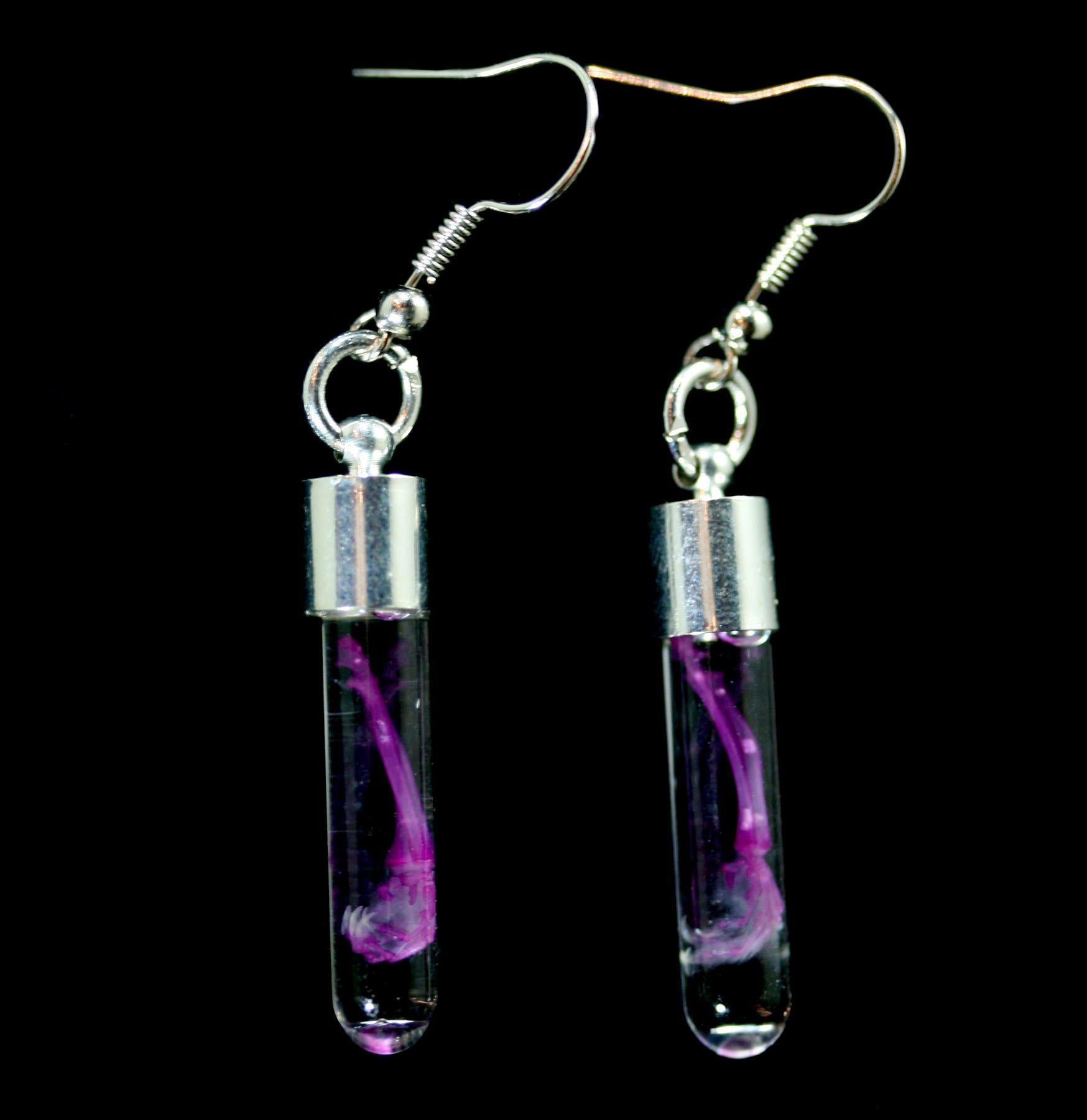 Diaphonized Mouse Arm Earrings - Unique Gothic Jewelry for Women - Perfect for Halloween, Dark Academia & Alternative Fashion Lovers