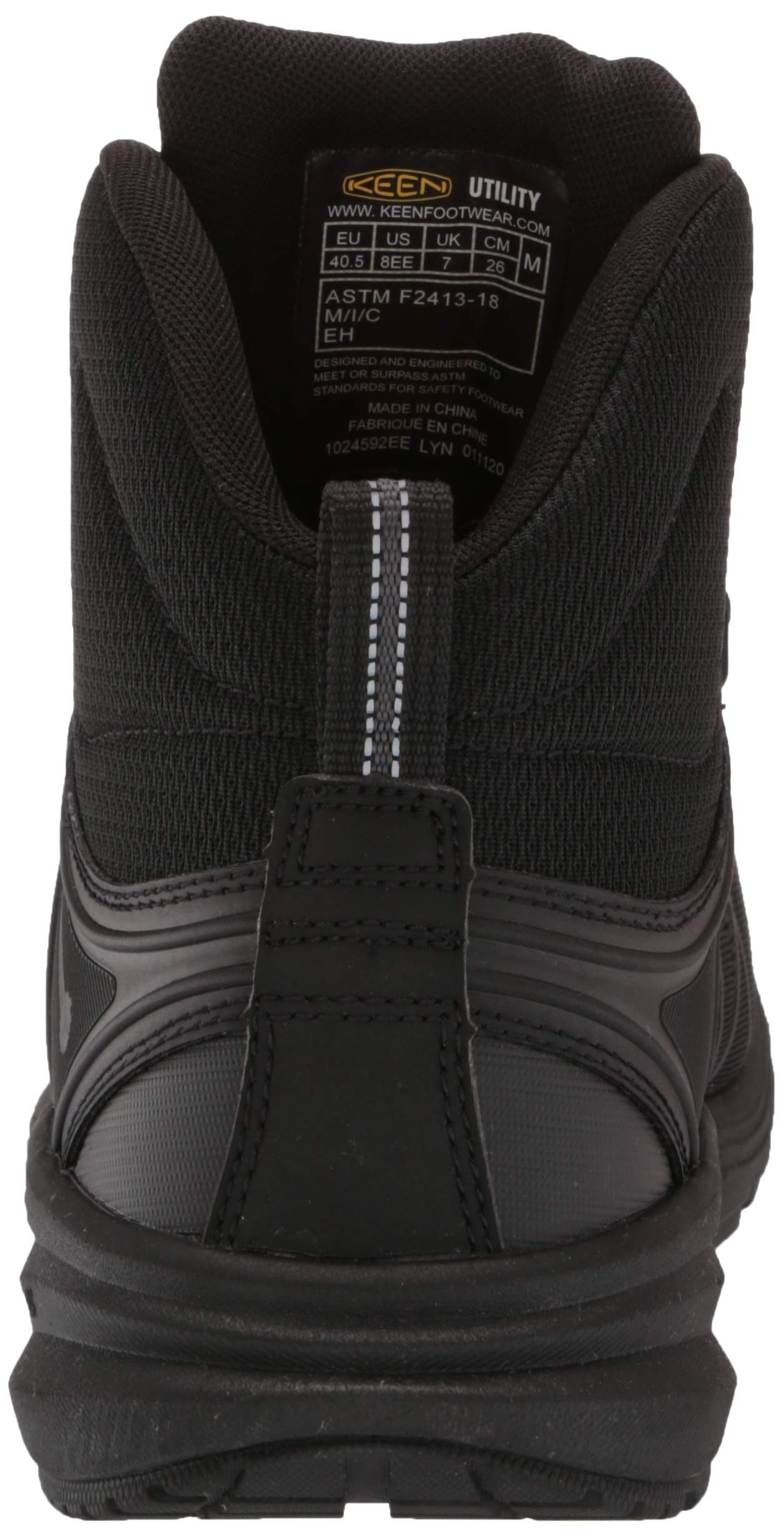 **KEEN Utility Men's Vista Energy Mid Height Composite Toe Work Boot - Durable & Comfortable Safety Shoes for Construction, Hiking & Outdoor Work**