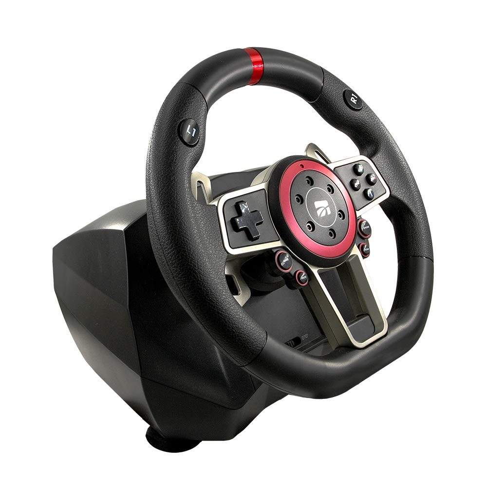 Volante Racing Wheel Montecarlo 900° - Compatible with PS4, PS5, Xbox, Switch & PC - 90423 Classic Edition - Perfect for Racing Simulators, Gaming Setups & Esports Tournaments