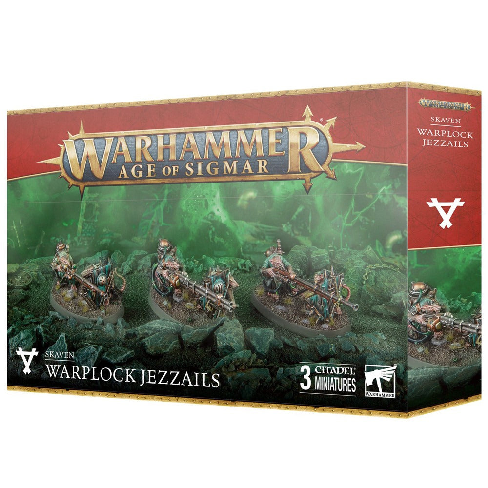 Age of Sigmar: Skaven Warplock Jezzails - Miniature Wargaming Figures for Tabletop Battles & Collectors