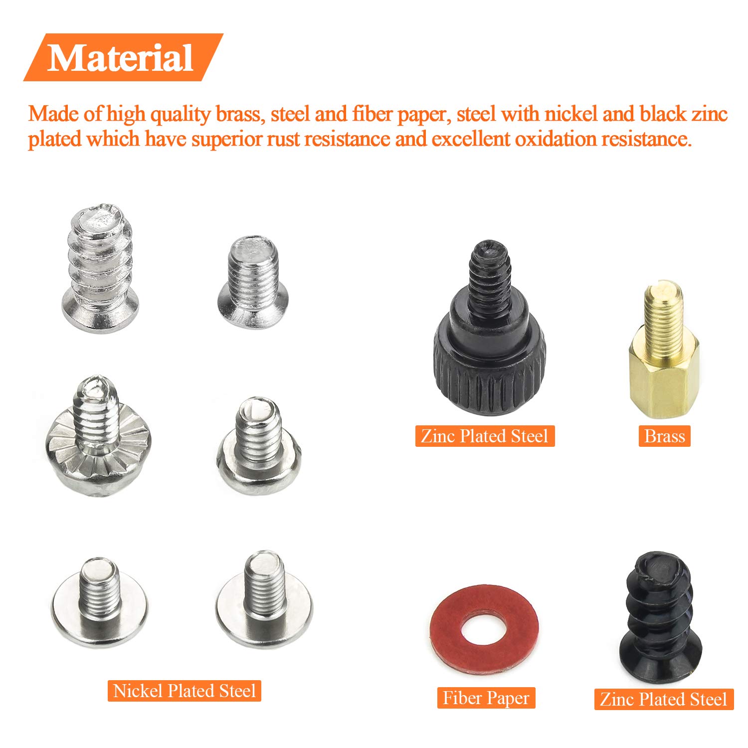 420-Piece Computer Standoffs & Screws Assortment Kit - M3/M4/M5 Nylon & Metal Spacers for 2.5