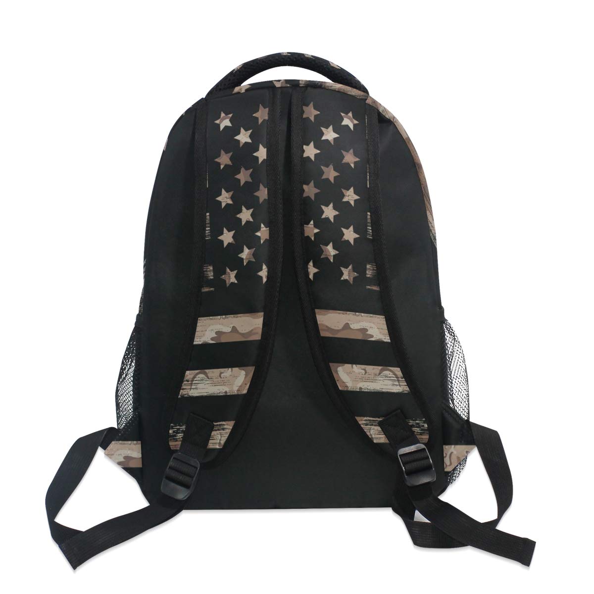 ALAZA American USA Flag Desert Camouflage Backpack for Kids - Durable School & Travel Bag with Multiple Pockets for Boys & Girls Under 13, Fits Laptop & iPad - Perfect for School, Camping & Outdoor Adventures