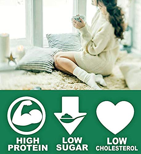 High Protein Drink Mix - Low Carb Hot Cappuccino Protein Powder (15g Protein, 7 Servings) for Weight Loss & Muscle Recovery - Perfect Post-Workout or Breakfast Boost