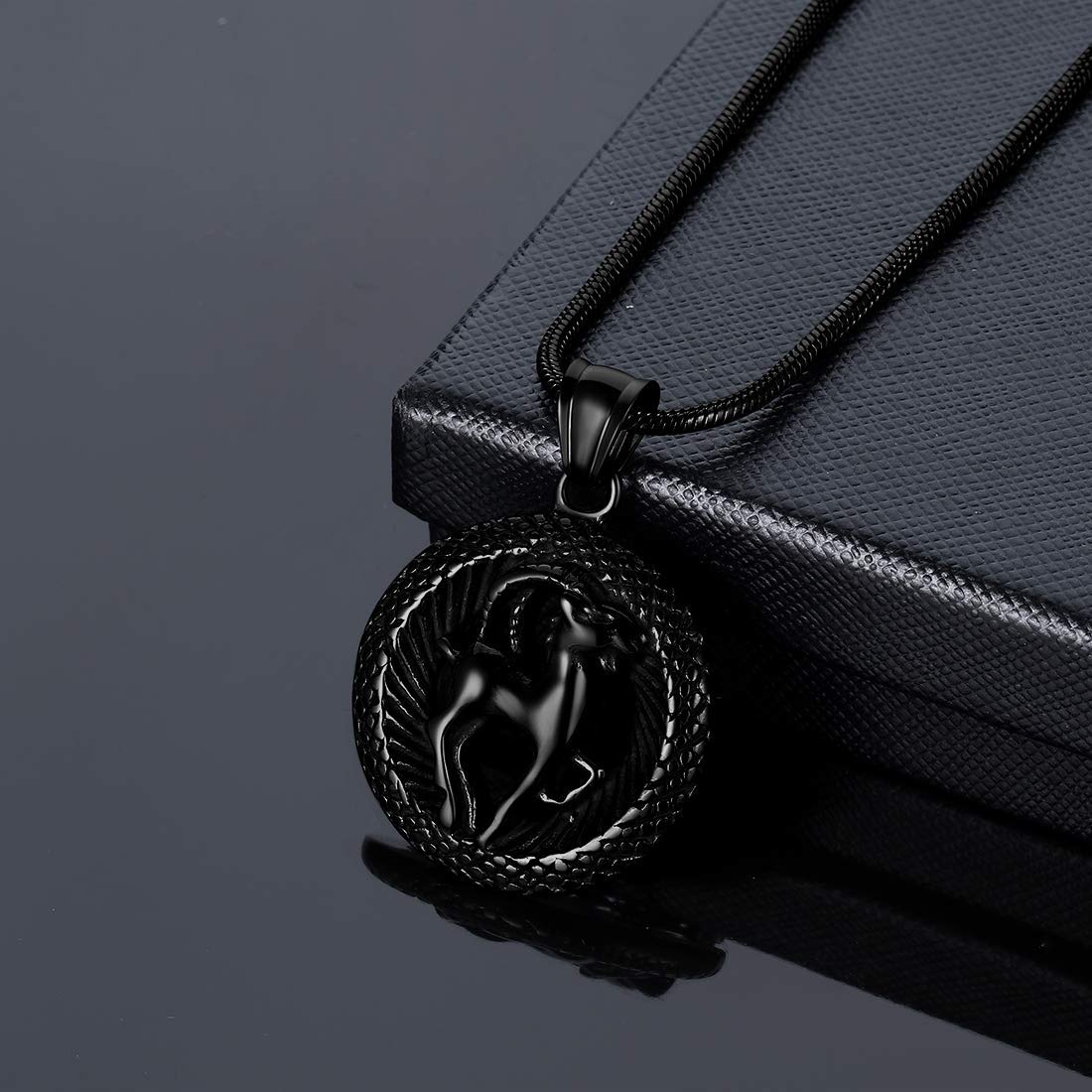 12 Zodiac Necklace 316L Stainless Steel Pendant - Birthday Gift for Men & Women