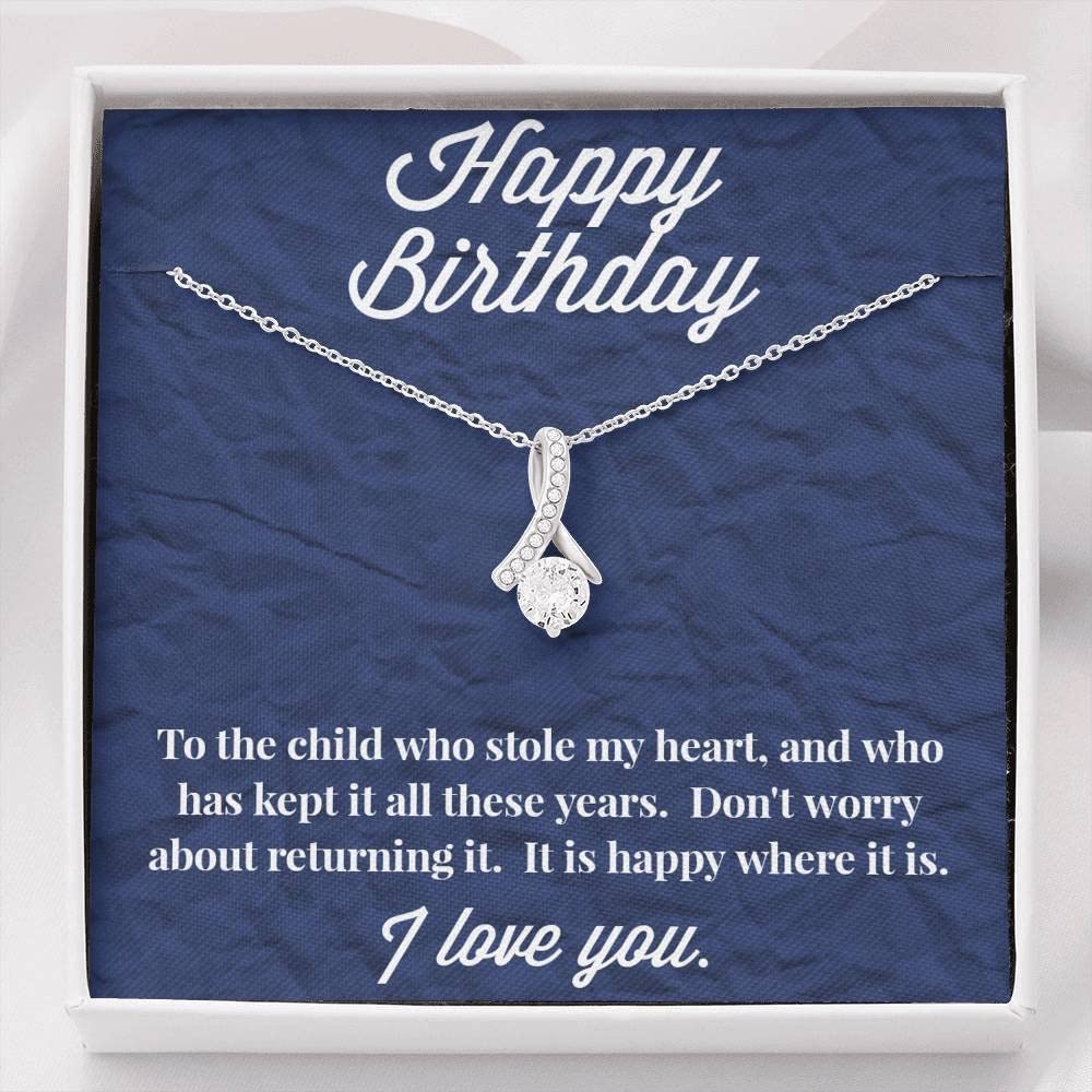 Happy Birthday Alluring Beauty Necklace - Elegant Birthday Jewelry Gift with Message Card & Gift Box for Women | Perfect for Anniversary, Birthday Celebrations & Special Occasions KT2848