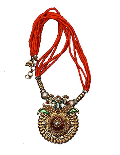 Antique Necklace-MM 90-ORANGE