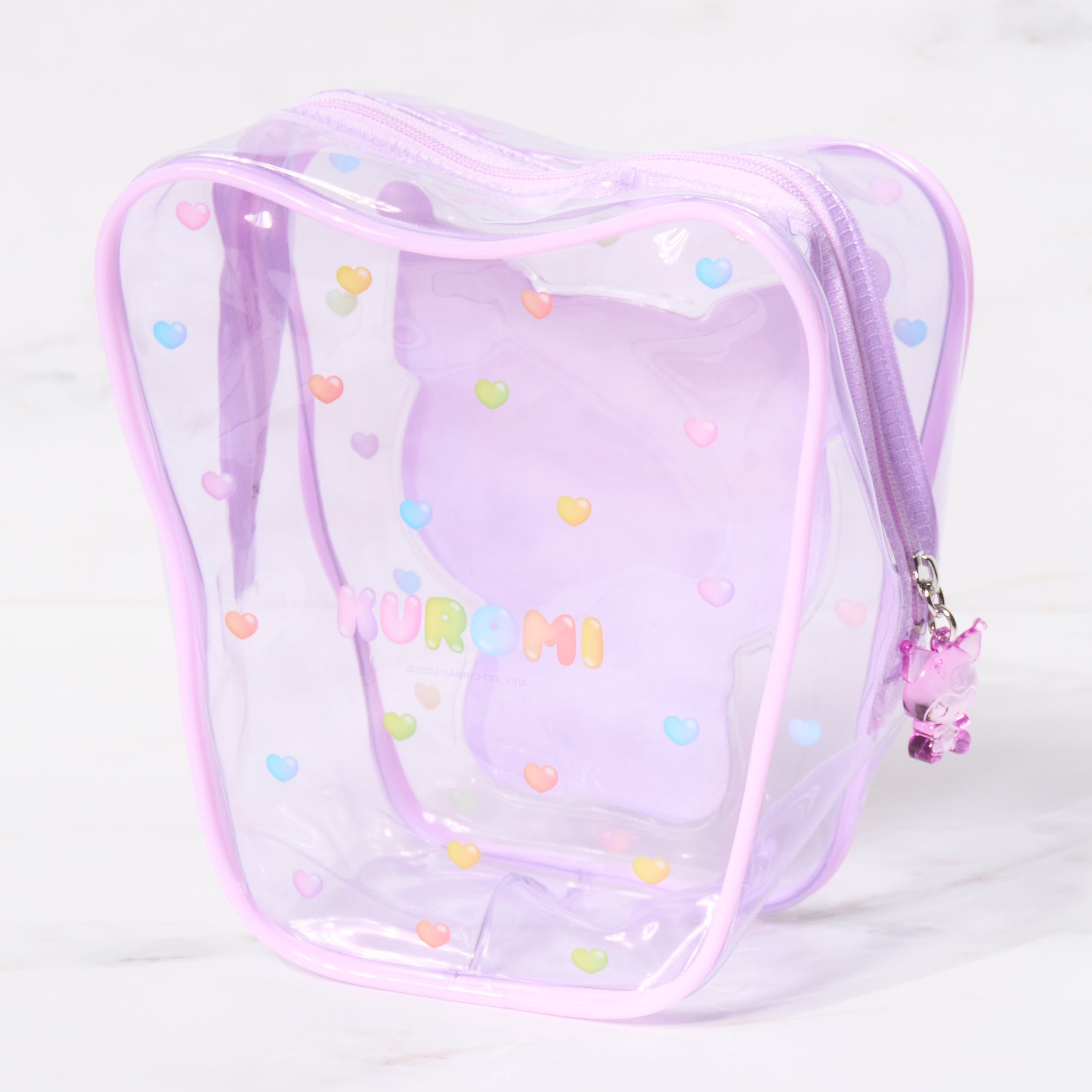 Sanrio Character Clear Pouch - Cute & Durable Plastic Zipper Bag for School, Travel & Cosmetics Storage - Hello Kitty, My Melody & More Anime Designs