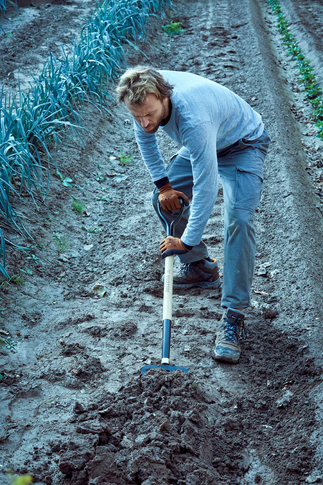 Bellota 911-4 MA Premium Stainless Steel Digging Fork - Heavy Duty Garden Tool for Soil Aeration, Compost Turning & Planting - Ideal for Home Gardening, Landscaping & Farm Use